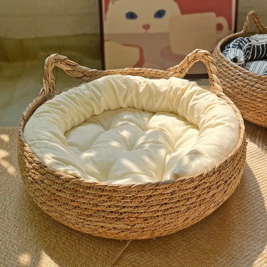 Handwoven Cat Nest Bed